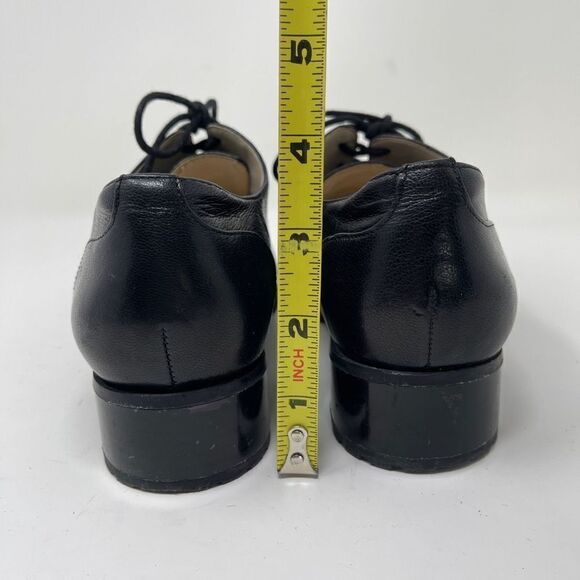 Nine West Women's Lilianne Dress Oxfords Pointed Toe Lace Up Shoes Black 7.5M - Picture 7 of 11